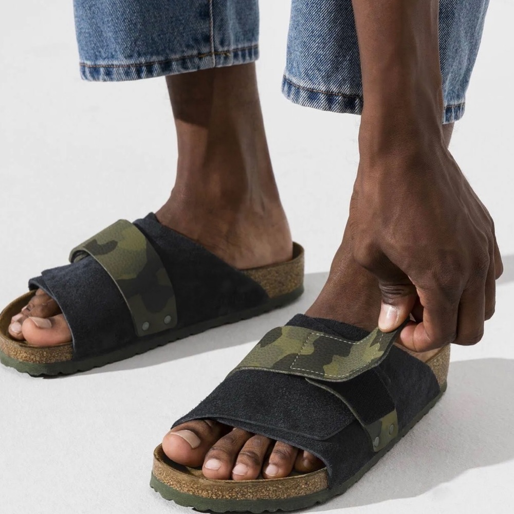 Unisex Birkenstock Kyoto Midnight Camo Green EU39 - Picture 4 of 9